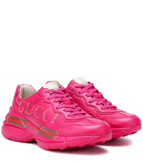 gucci pink trainers